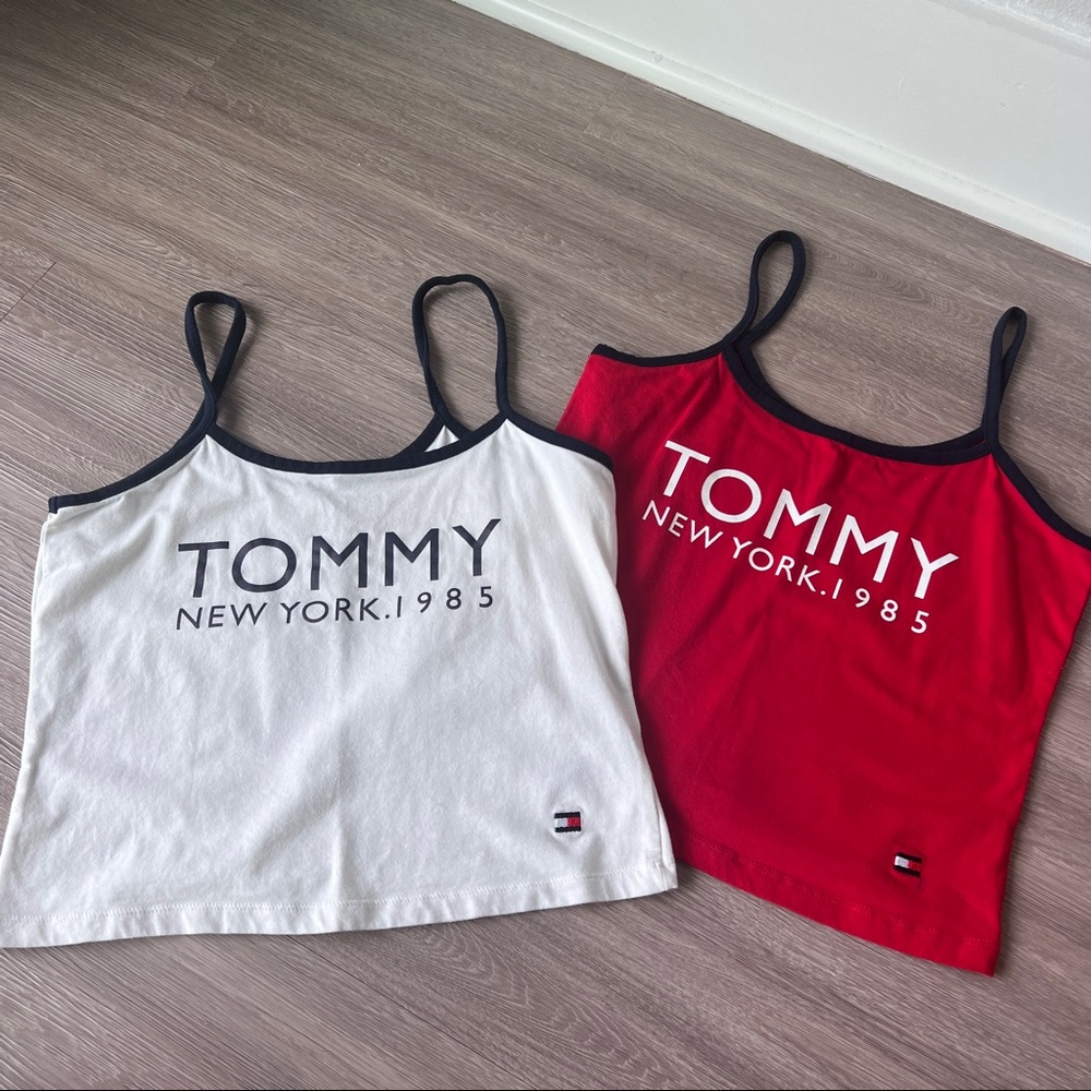 Bundle of 2 Tommy Hilfiger crop tanks